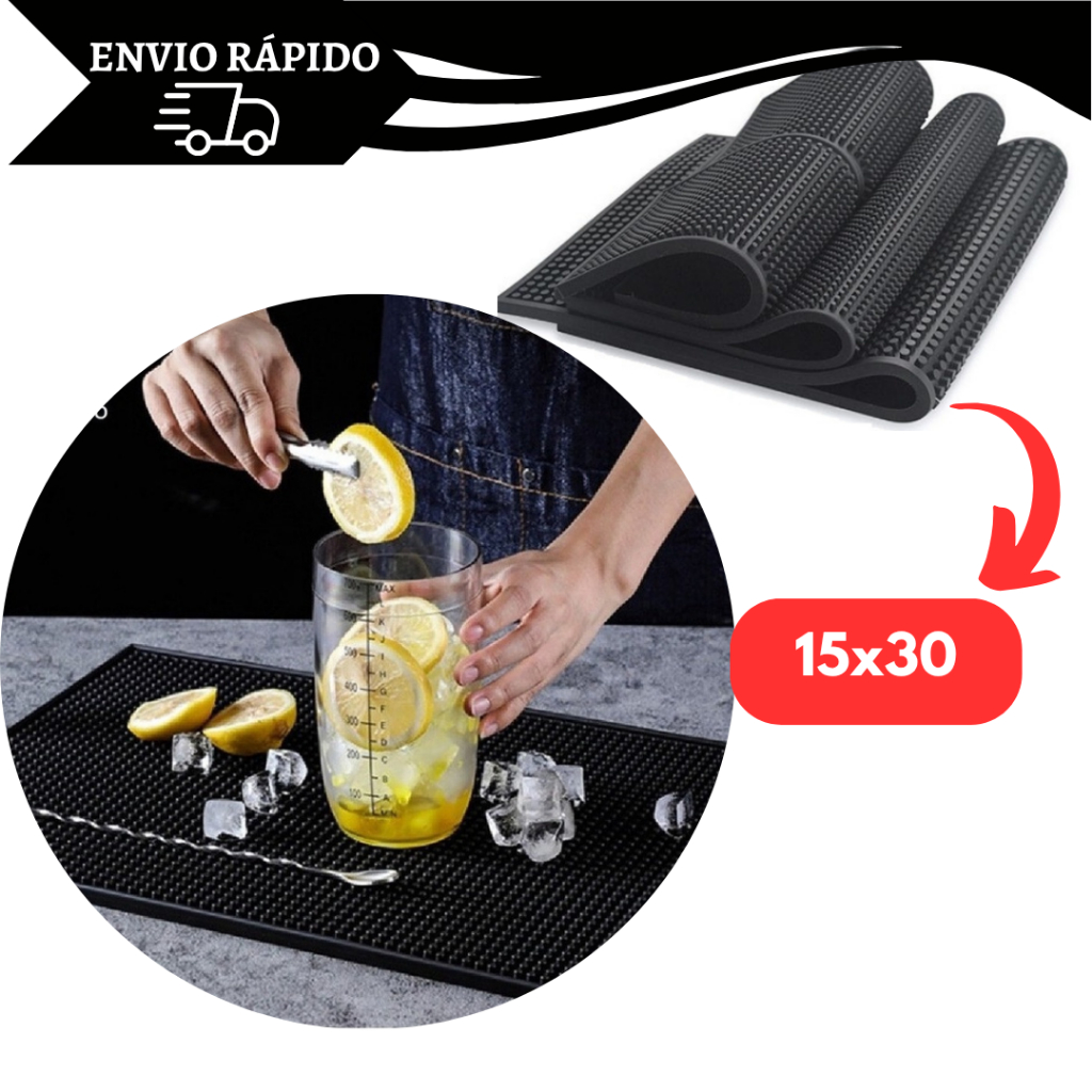 Tapete Utensilio de Barman E Bartender Para Drinks, Coqueteis, Caipirinhas, Bebidas.