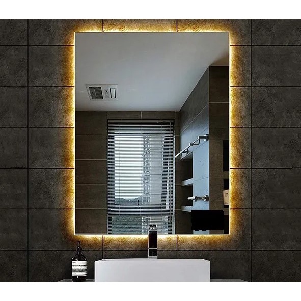 Espelho Com Led Luz a Pilha, Sem Fio, Luz quente e