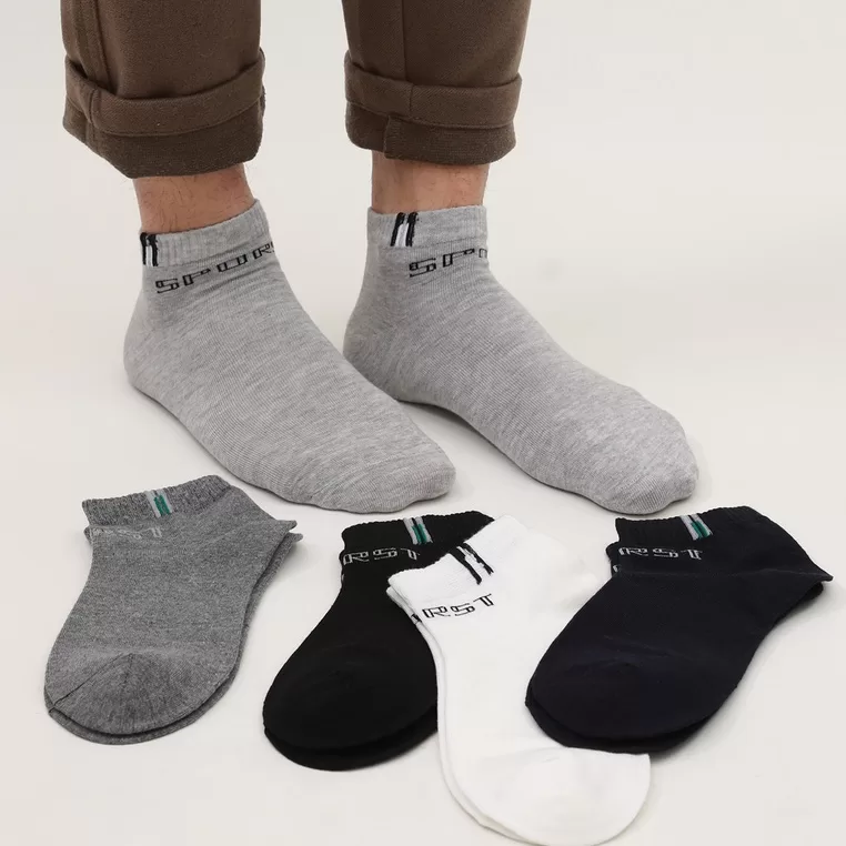 Kit Meia Soquete Cano Curto Masculina Estampada Me