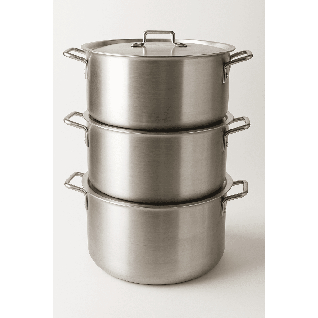 Jogo de Panela Feijoada Caldo de Alumínio 3  Peças