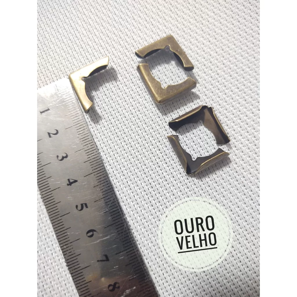 Cantoneira Metal para Agendas e Cadernos – 100 peças