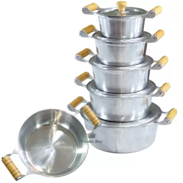 Jogo De 5 Panelas Caçarola de aluminio Fundido Ca