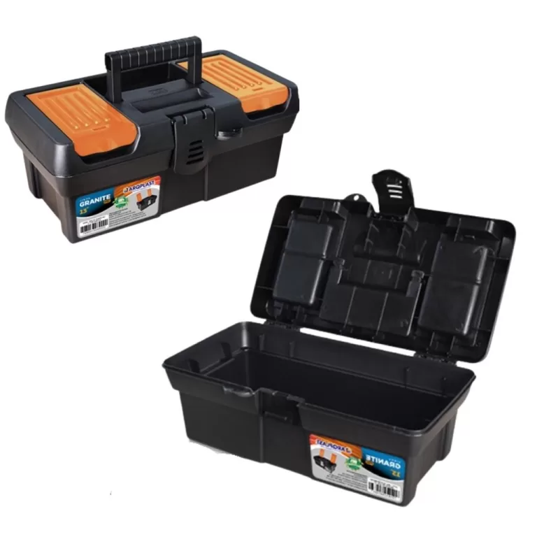 2 Kits Caixa de Ferramentas Granite Maleta organiz