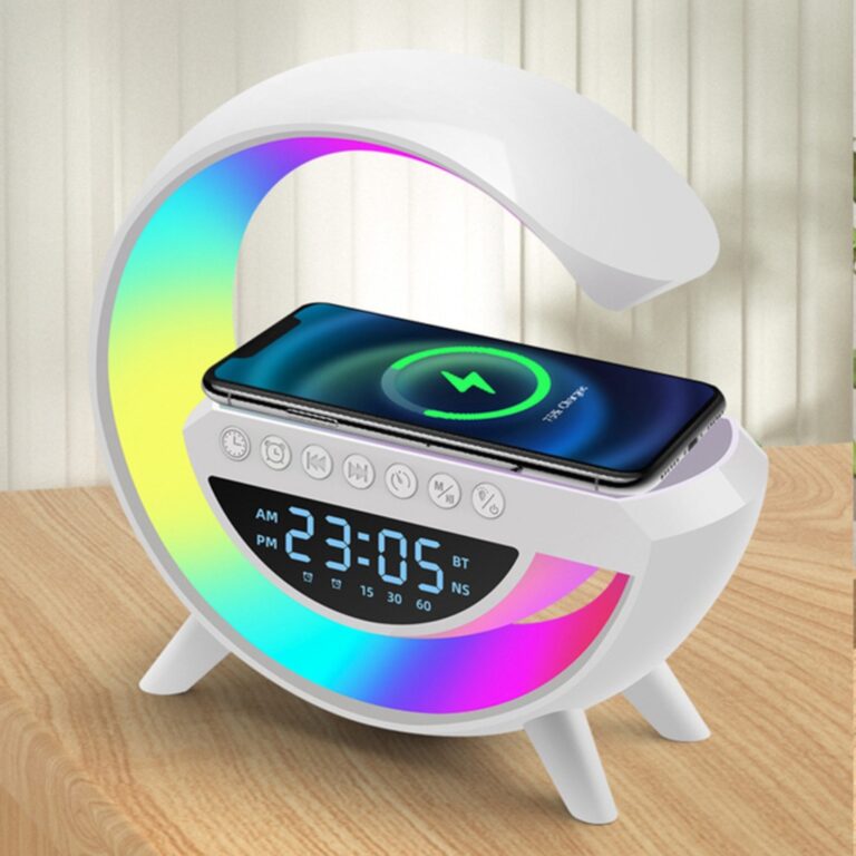 Caixa De Som Led Luminária Bluetooth Alto Falante