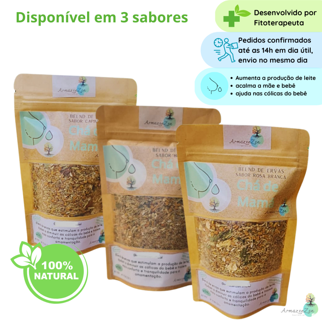 Chá de Mamá – Blends de ervas para ajudar na amamentação