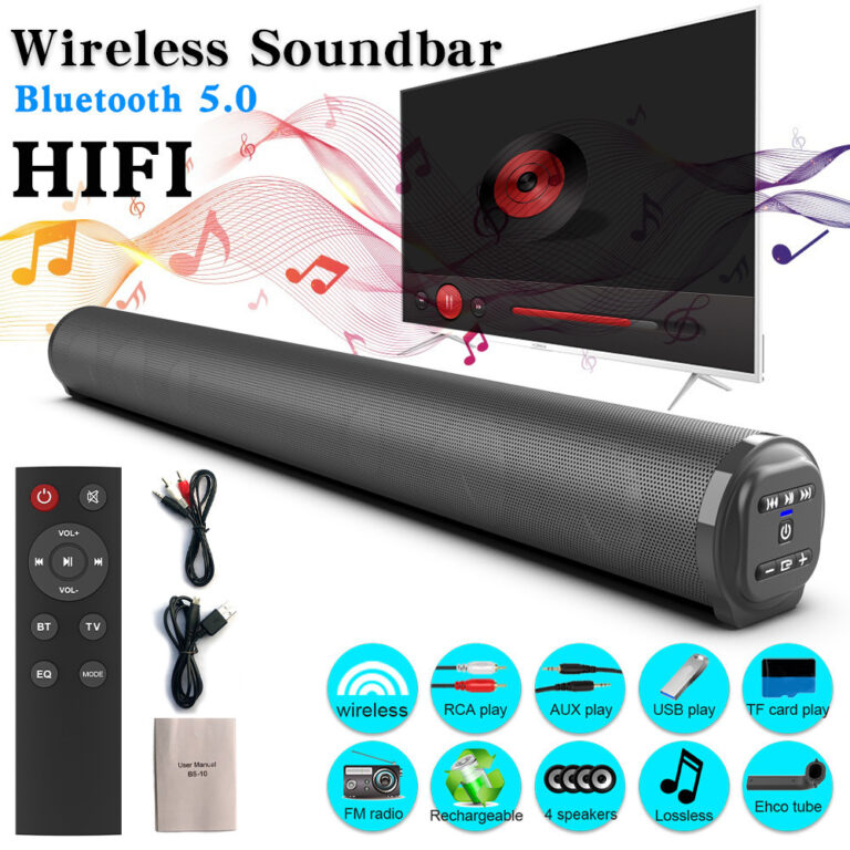 Barra De Som Home Theater Estéreo Alto-falante Bl