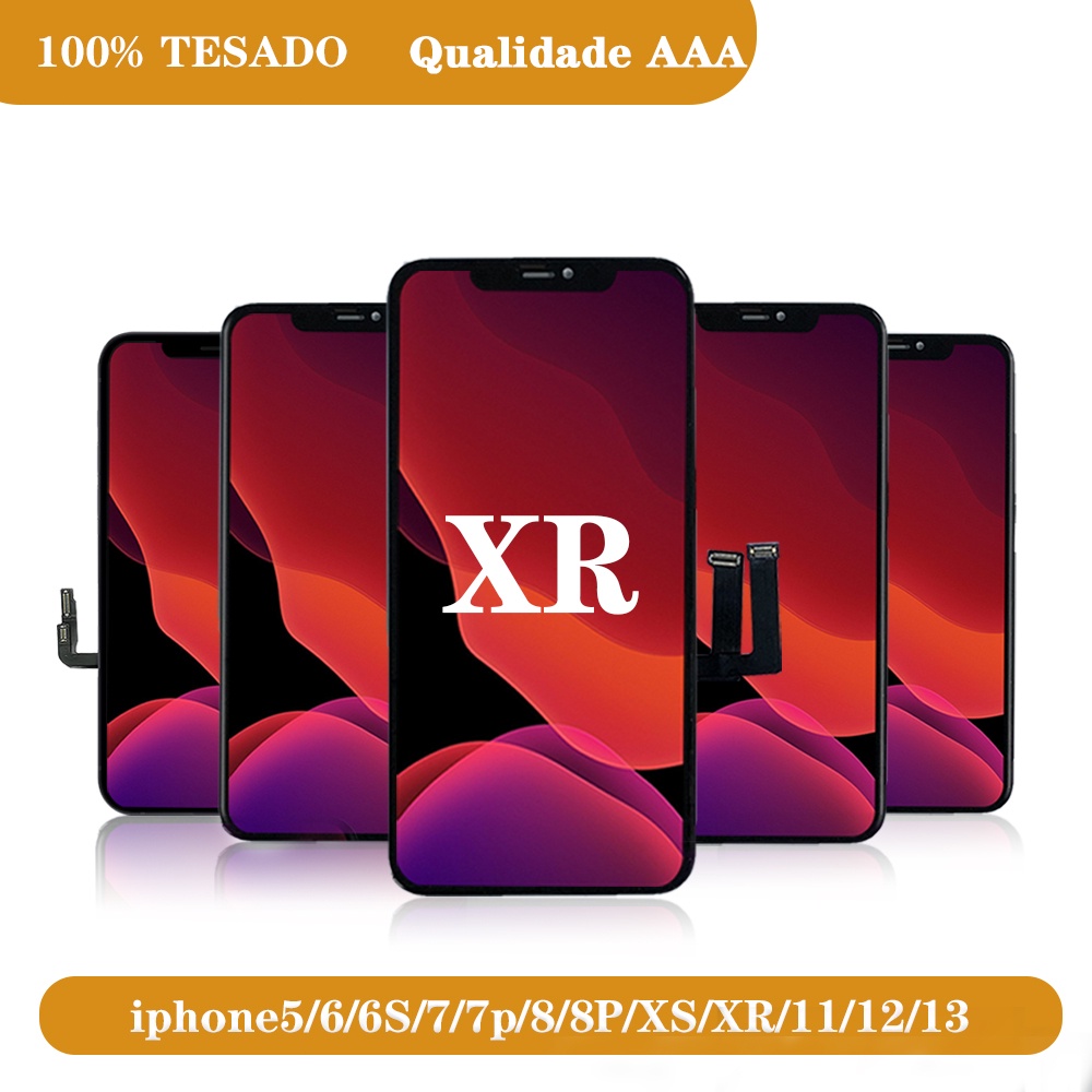 Premium Tela X Xr Xs Xsmax 11 12 Pro Max VIVIDEOLED Frontal Display Touch Lcd Substituição+Película