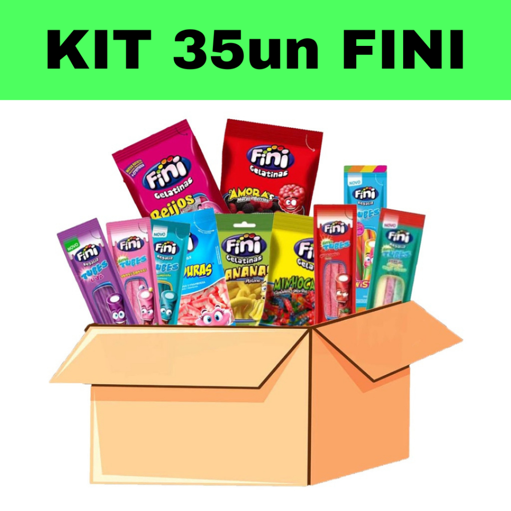 36 Pacotes Bala Fini Sabores Variados Gulosomeias
