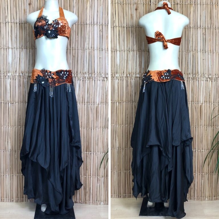 [Liquidação] Dança do Ventre Traje Bordado Comp