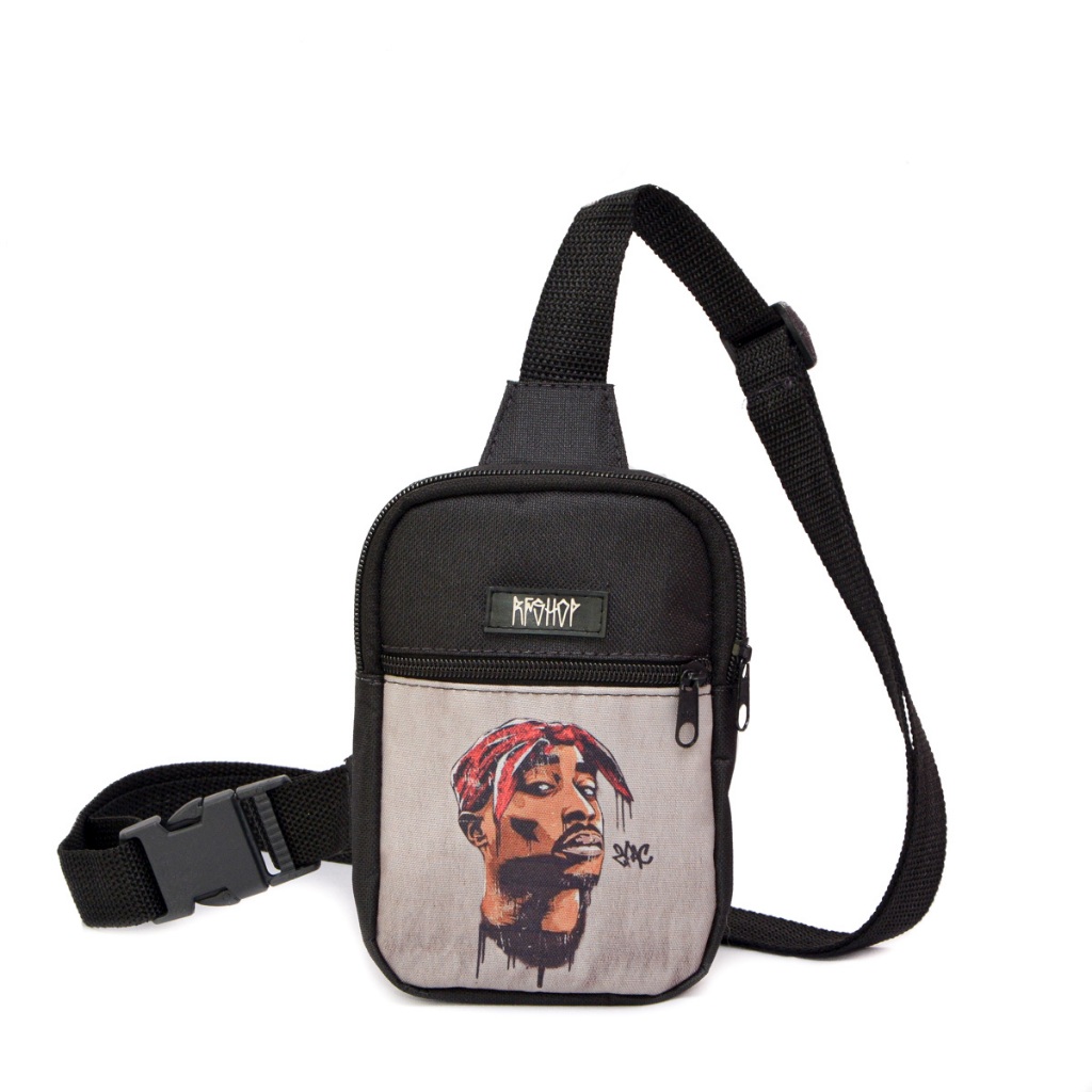 mini bolsa chest bag edição especial rfshop 2 pac