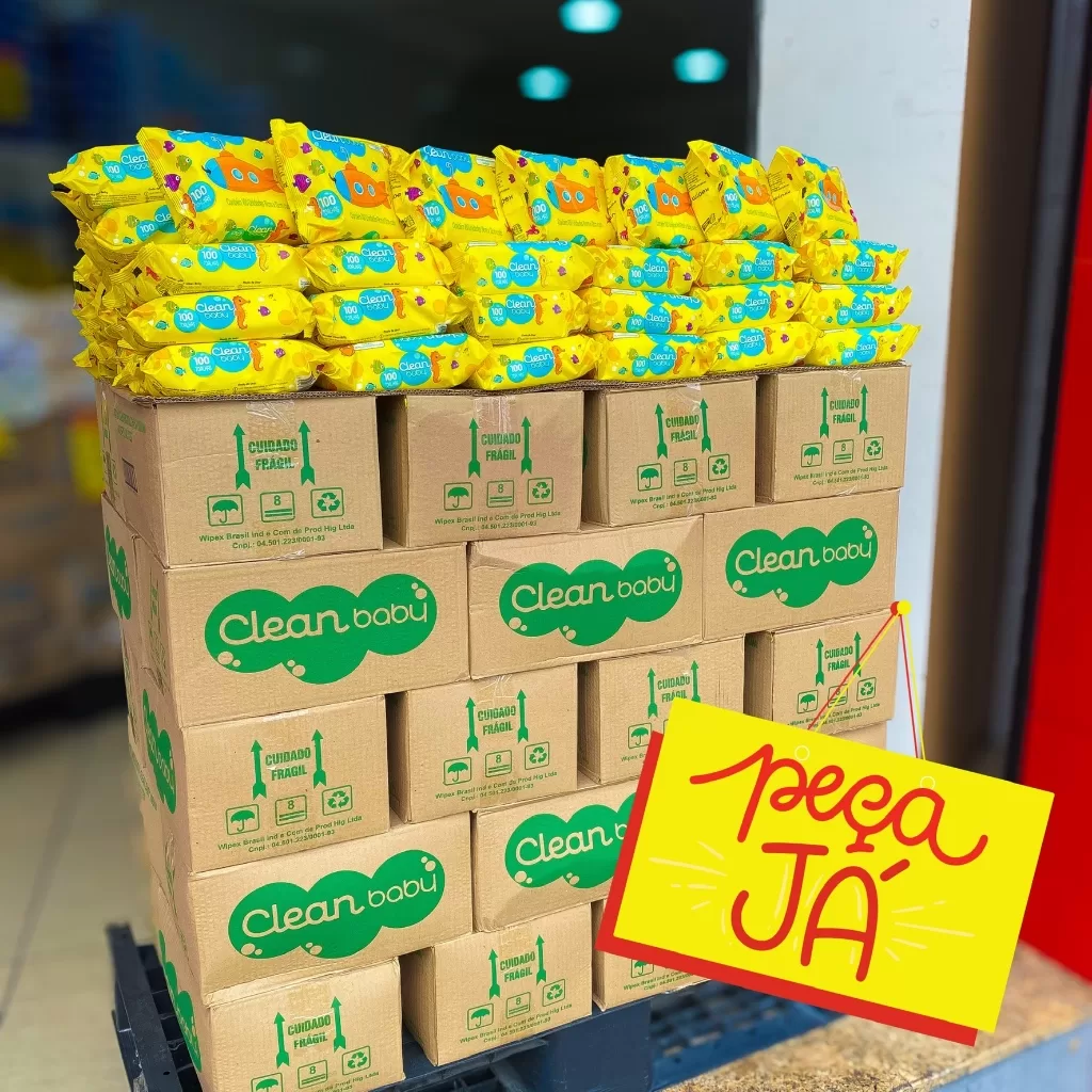 Lenços Toalhas Umedecida Higiene Bebe Promoção