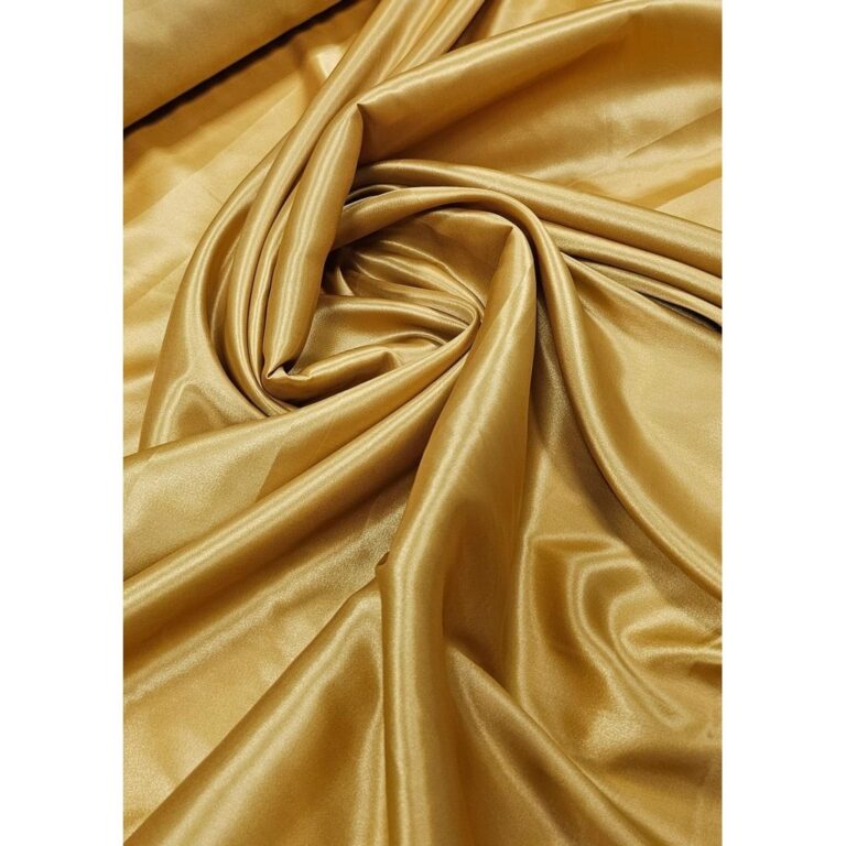 Tecido Cetim Charmeusse Liso Dourado