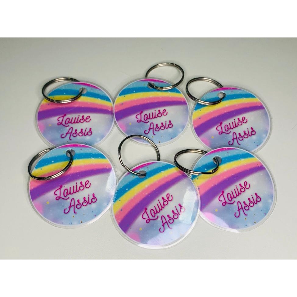 kit 6 Tags personalizadas para saquinho maternidade ou organizados de bolsa,com nome para escola,par