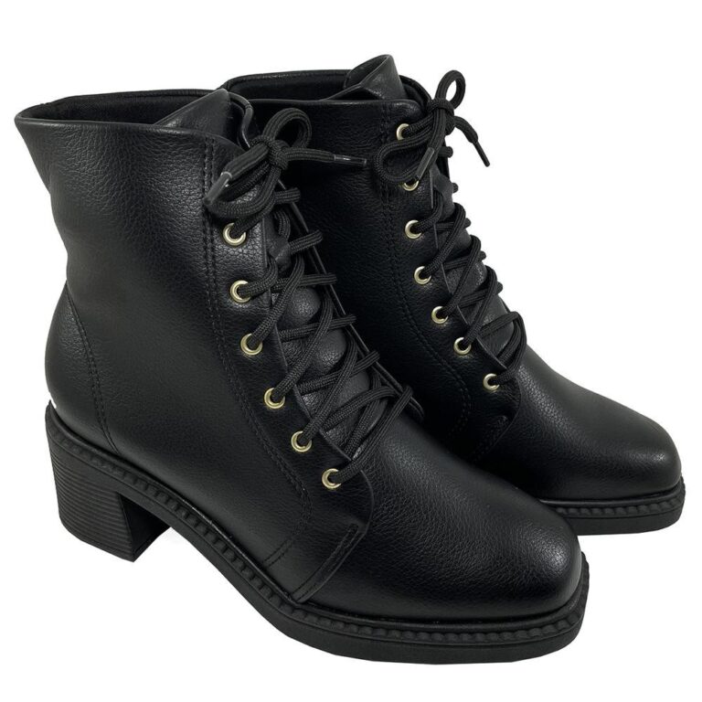 Bota Coturno Beira Rio Cadarço Feminino – P