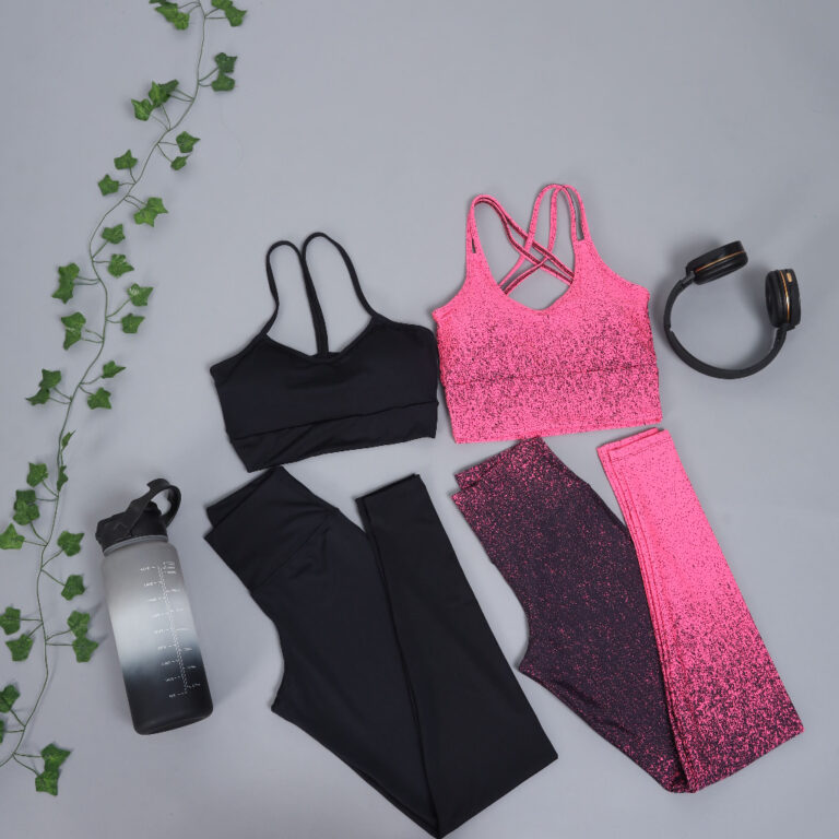 Kit 2 Conjuntos Top e Legging Alcinha e Degrade Fi