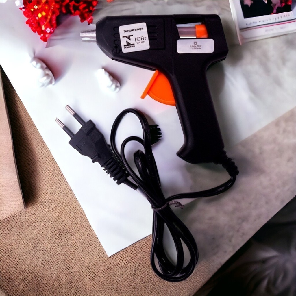 Pistola De Cola Quente Pequena Bivolt 20w Artesanato Colagem
