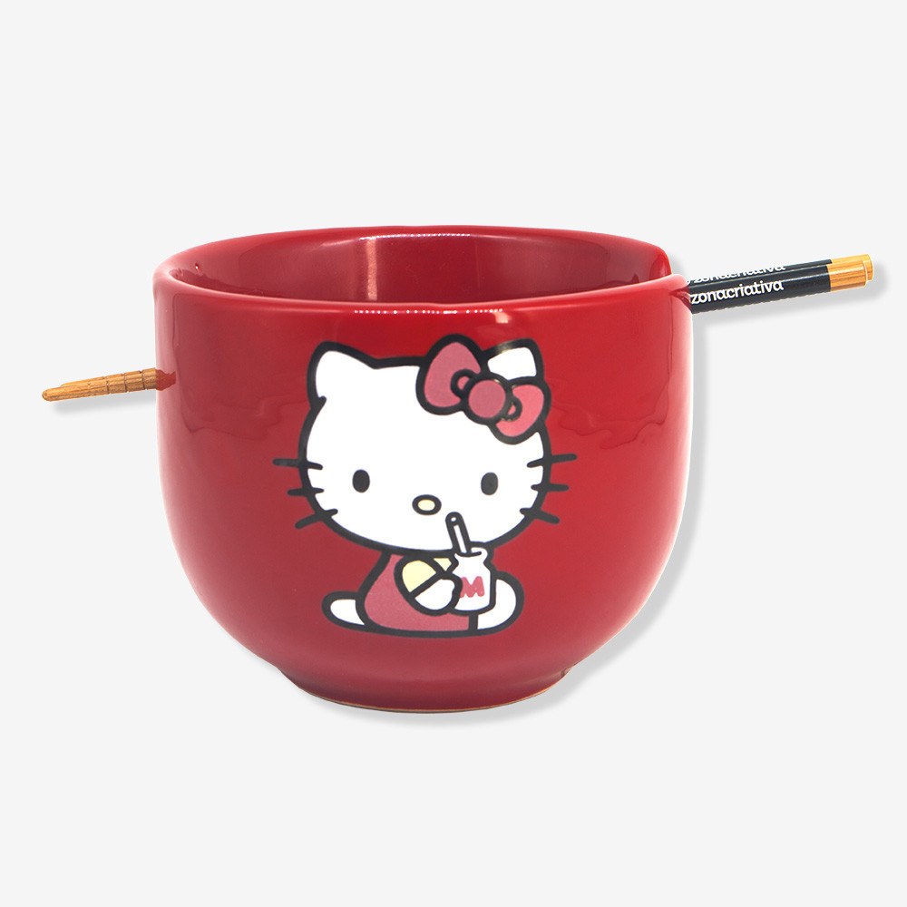 Bowl Com Hashi Hello Kitty – Zona Criativa