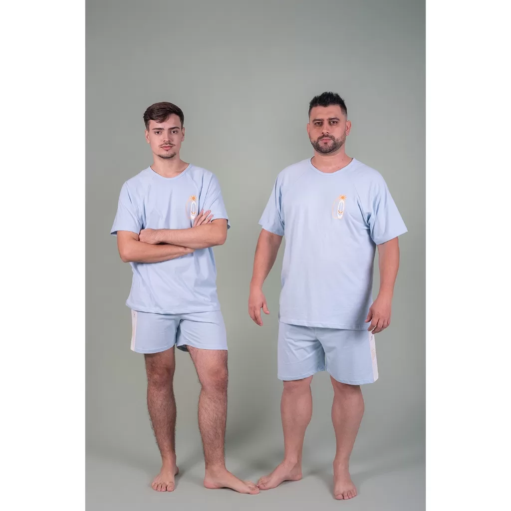 Pijama Masculino Adulto Algodão Tamanho P a G2