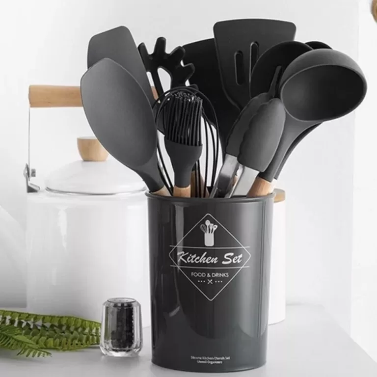 Jogo de Cozinha Kit C/12 Peças de Silicone, Utens