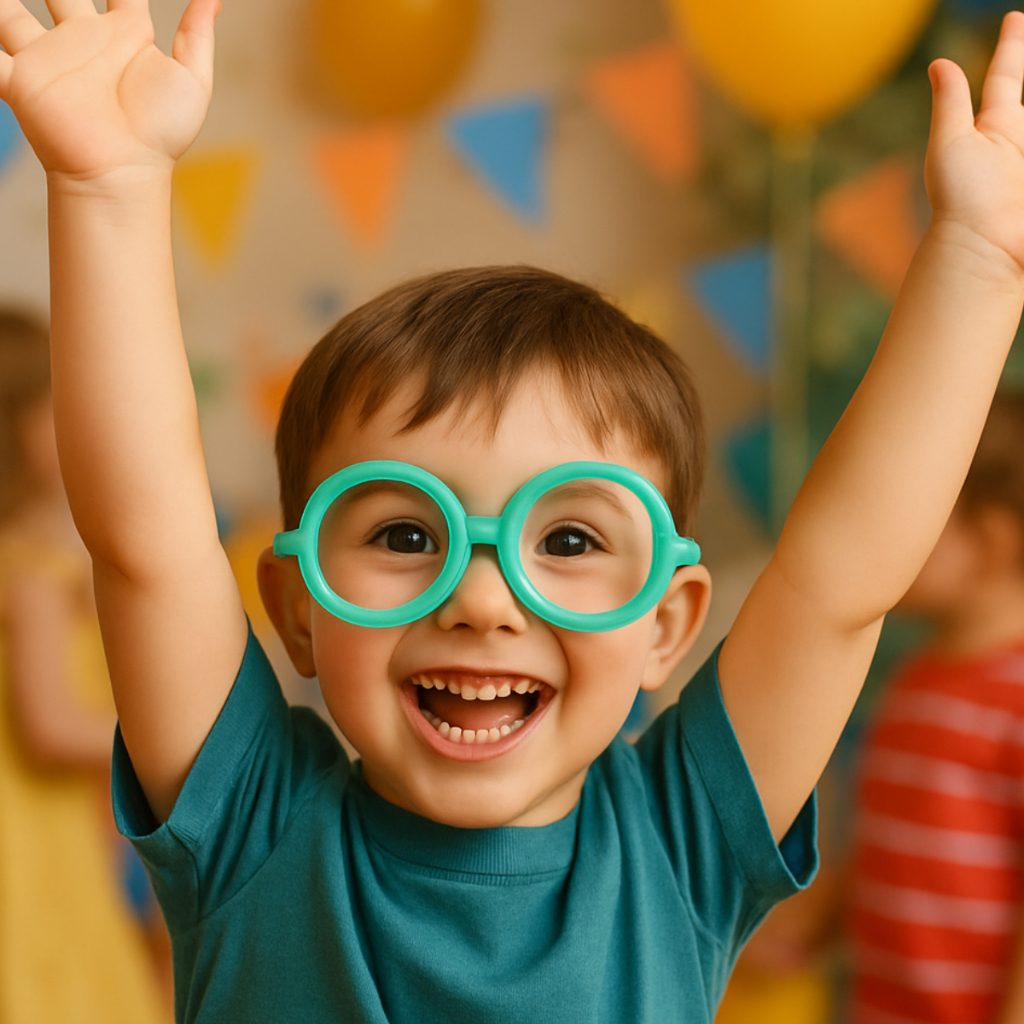 Kit 10 Óculos Infantil E Adulto Neon Redondo Brilha no Escuro Harry Potter Festas e Eventos Brindes