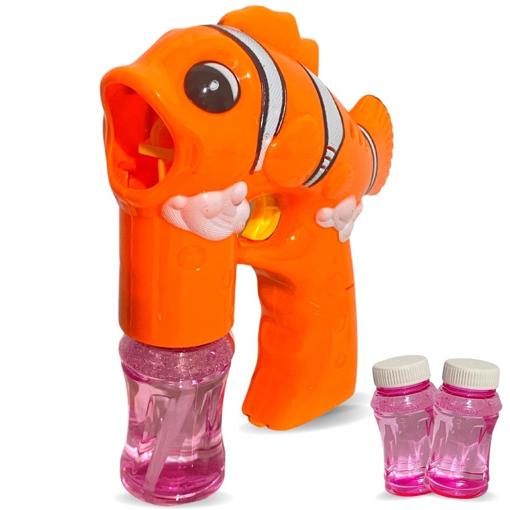 Brinquedo Lança Bolhas De Sabão C/ Som Luz Água