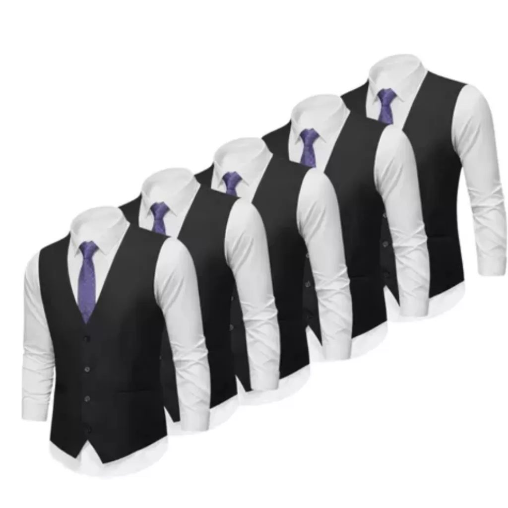 Kit 5 Coletes Social Masculino Ajustável P/ Blazer e Ternos – Varias Cores