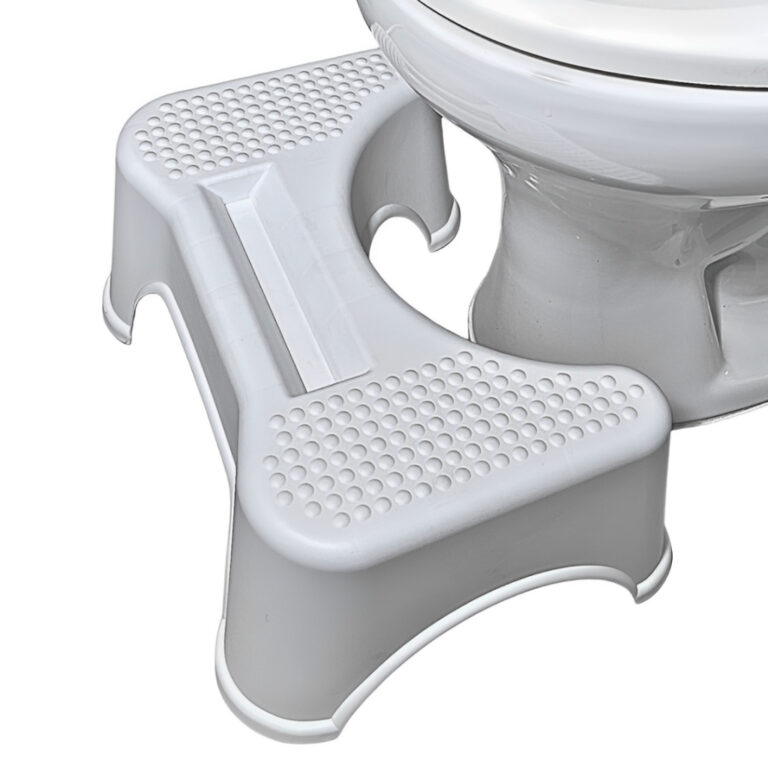 Banquinho Banheiro Apoio Pés Vaso Sanitário Com 