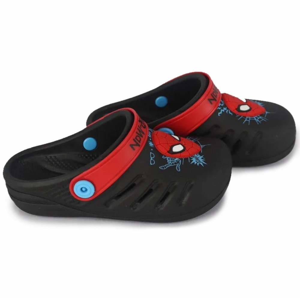 Babuche Infantil Marvel Impact Masculina – Preto e Vermelho