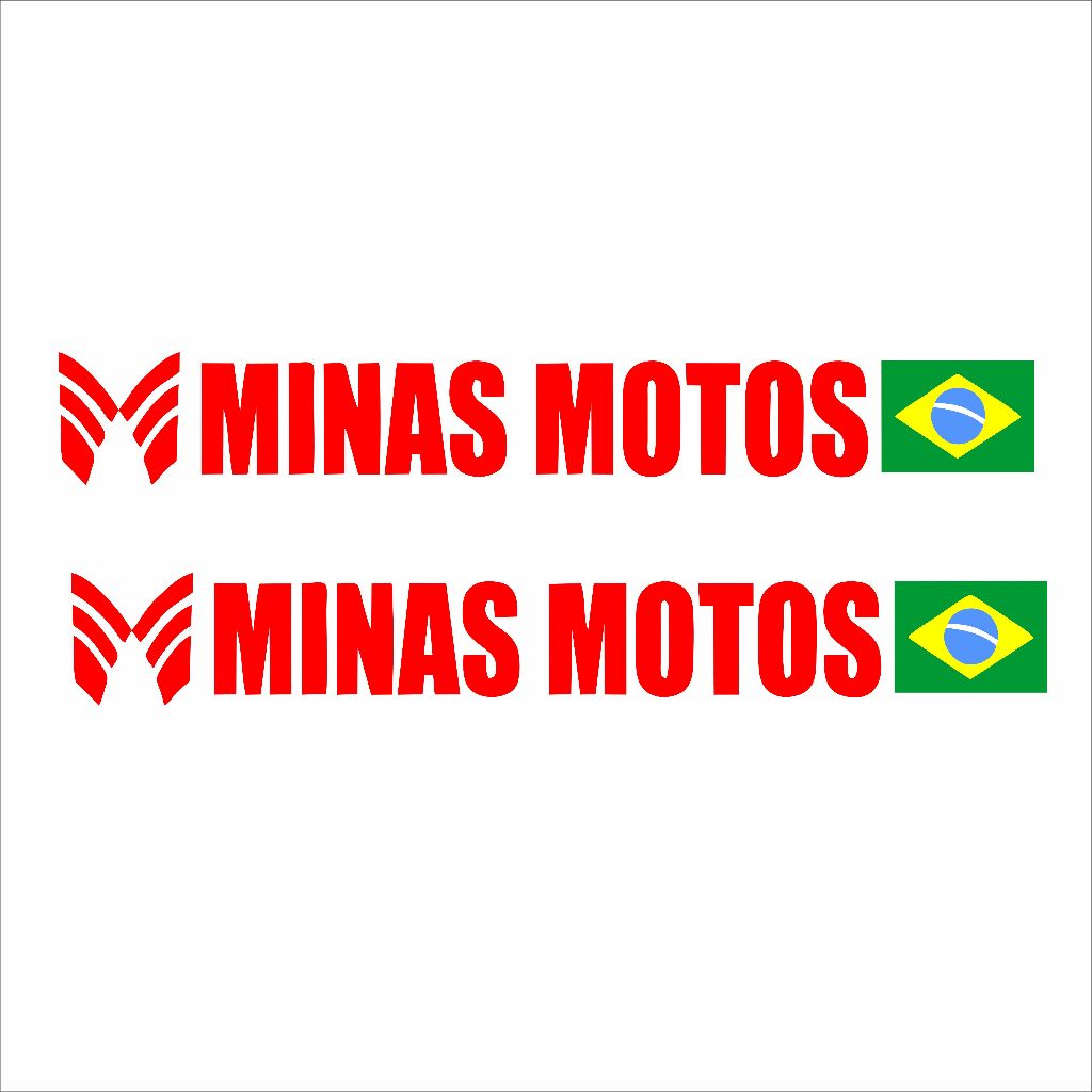 Adesivo Minas Motos (par) 02 Adesivos  – Adesivos Para Moto Canela Copo Amortecedor