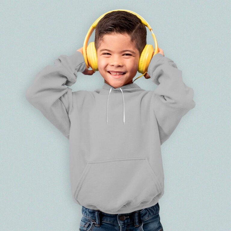 Moletom Infantil Kids Unissex Com Capuz Canguru Li