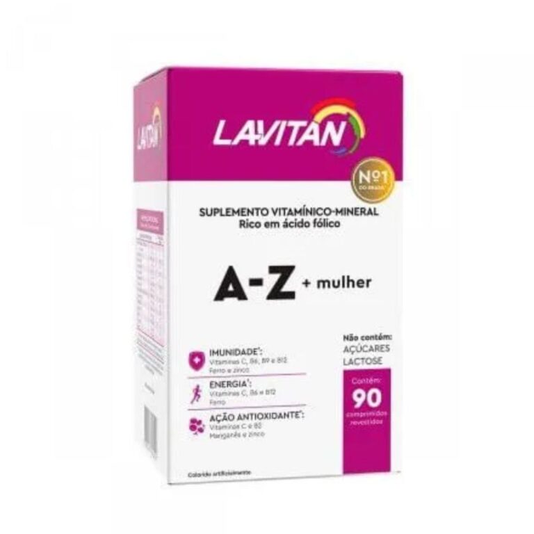 Lavitan AZ Mulher Suplemento Vitamínico Com 90 Co
