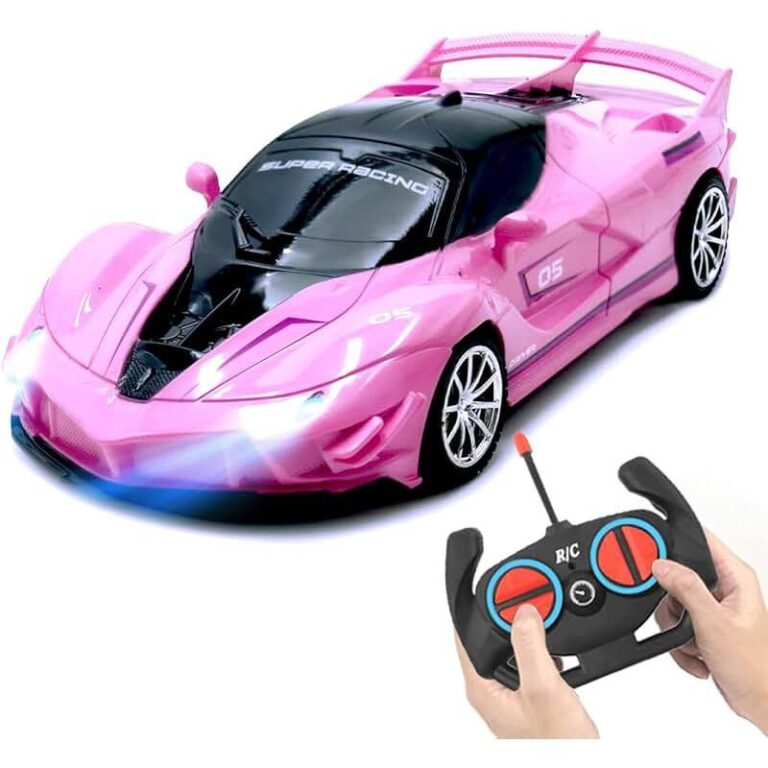 Brinquedo Carrinho de Controle Remoto Rosa Recarre