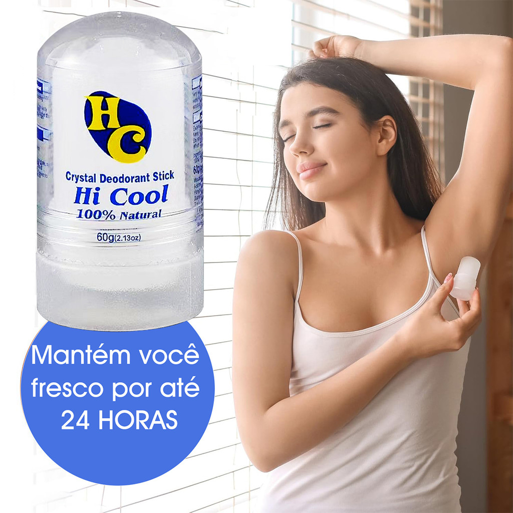 Cristal Desodorante Natural Pedra 60g Pode Ser Usado Em Todo O Corpo Para Melhorar O Odor Corporal A