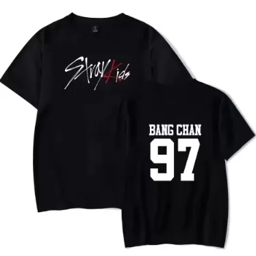 Camiseta  kpop Stray Kids Bang Chan 97 Adulto/Infa