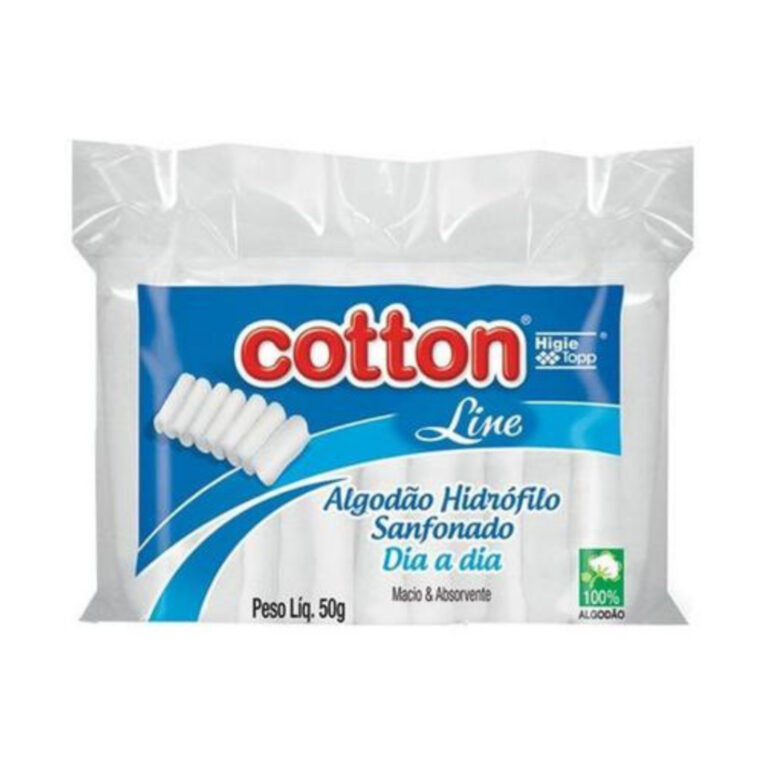 Algodão Hidrofilo Sanfonado 25g – Cotton li
