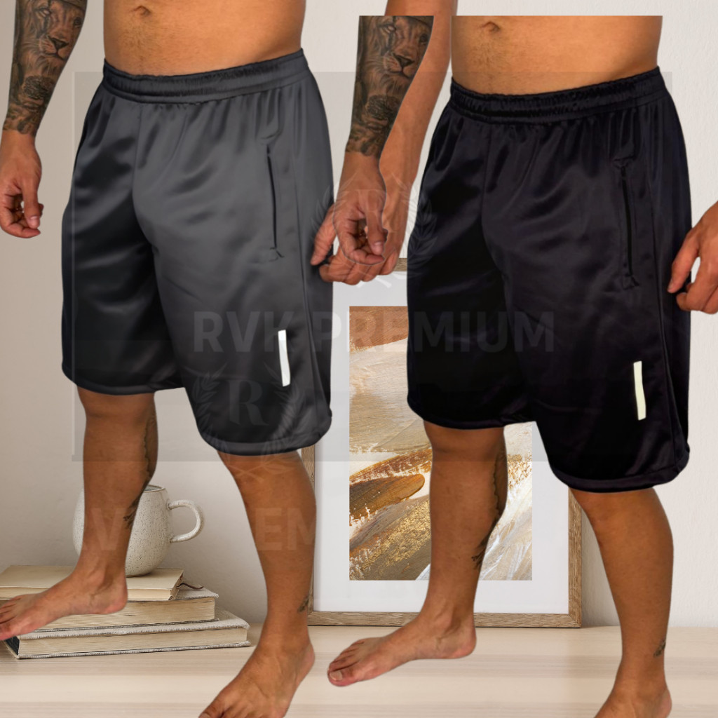 Kit 2 Bermudas Esportiva Short Masculino Para Corrida e Academia