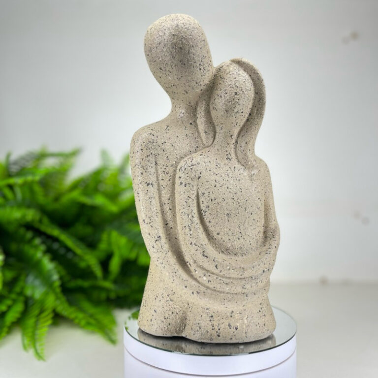 Estátua Escultura Casal Minimalista  Peça Decora