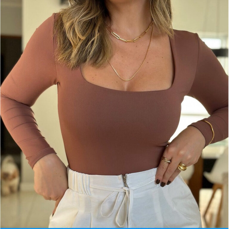 Body Suplex Manga Longa Gola Quadrada