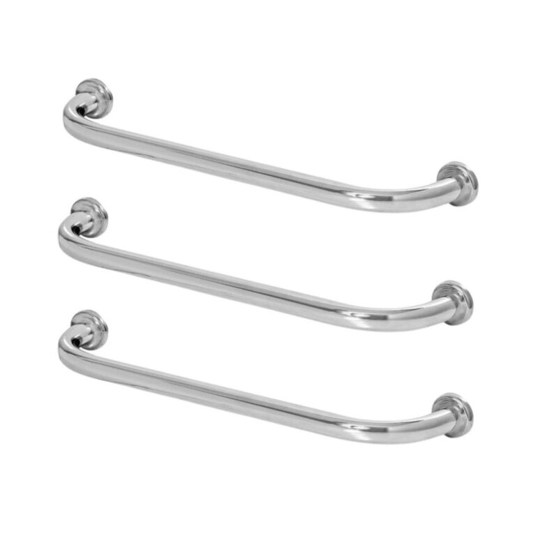 Kit 3 Unidades Barras Apoio Aço Inoxidável 80cm 