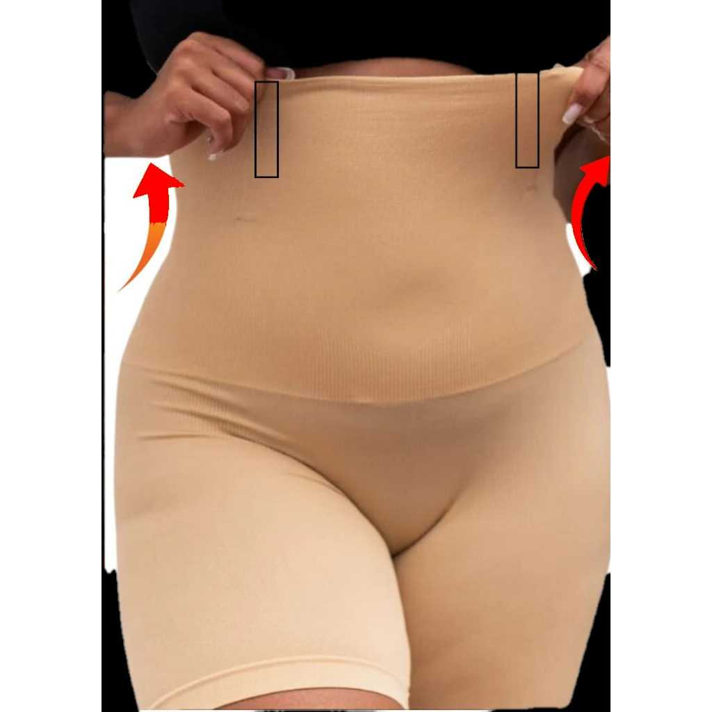 SHORT CINTA MODELADOR ORIGINAL 4 Barbatanas -Alta Compressão -Não Enrola – Zero Transparência  – Emp