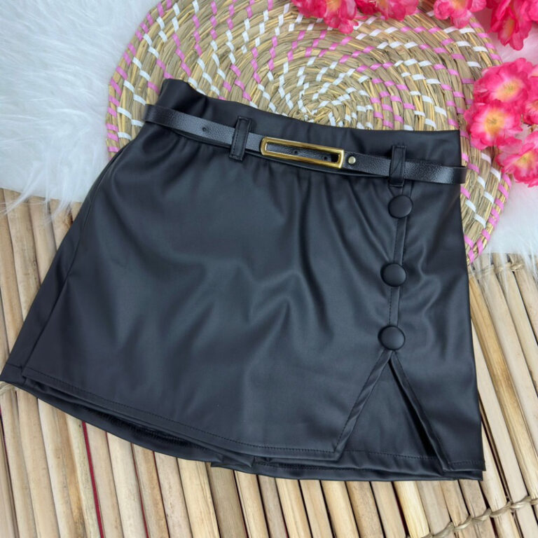 SHORTS SAIA INFANTIL MENINAS COM CINTO MENINAS