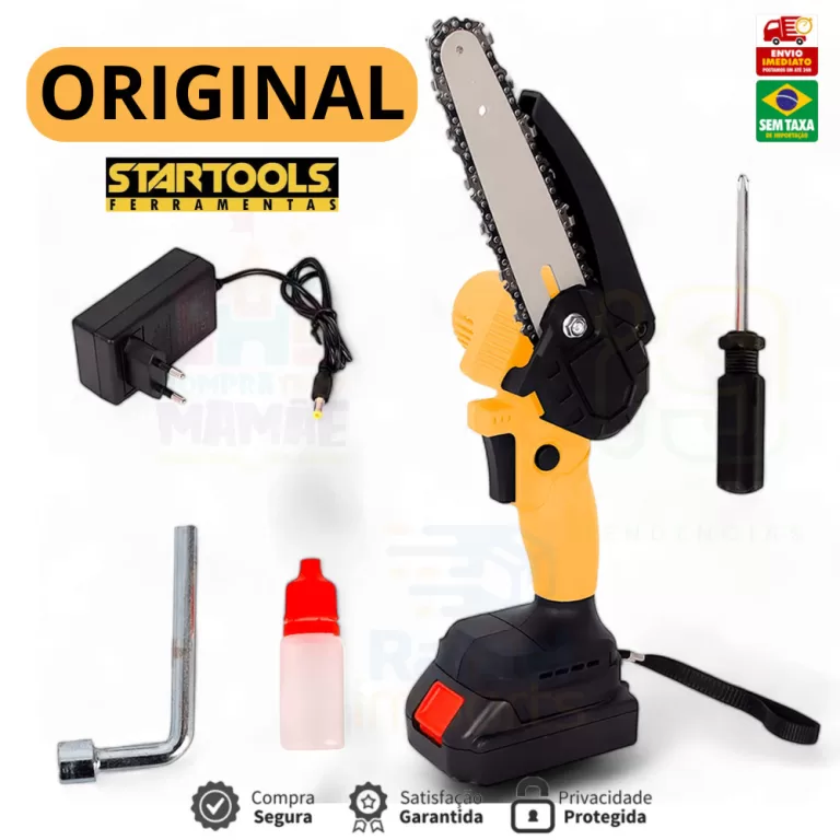 Mini Moto Serra Bivolt Portatil Eletrica a Bateria