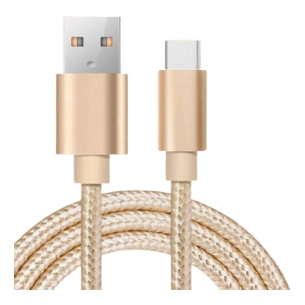 Cabo Carregador Voxlink Usb Type-c 2a 1,8 Metros – Dourado