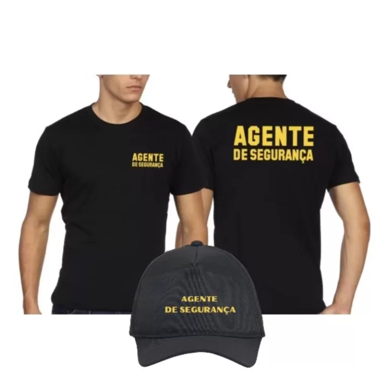 Kit de trabalho Agente de segurança com Camiseta 