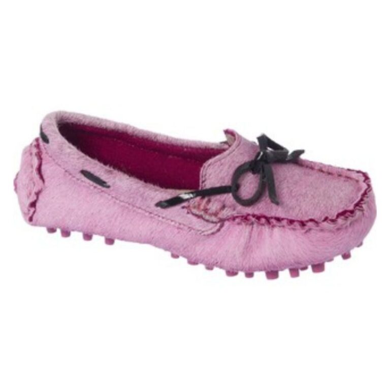 Mocassim Infantil Feminino Em Couro Legítimo com 