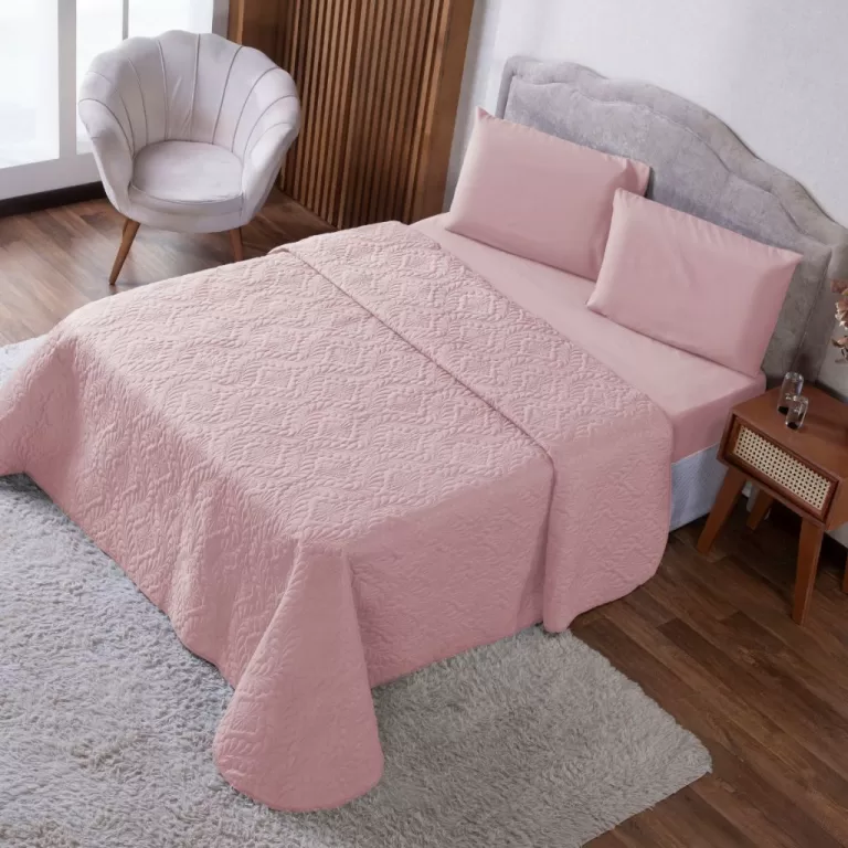 Cobre Leito Casal Lençol casal 4 Peças Slim Apro