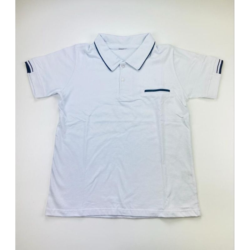 camisa tipo Polo branco tam 4 anos