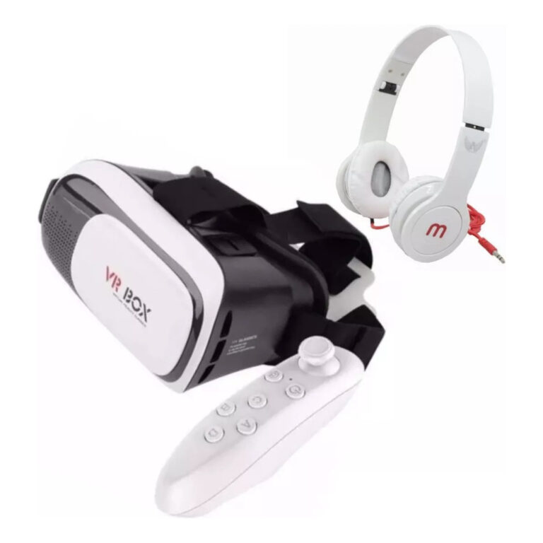 Óculos Vr Box 3d Com Controle Bluetooth E Fone De