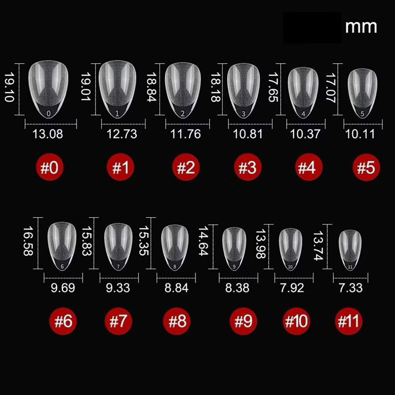 Kit 120pcs Pontas De Unhas Em Gel , Postiças Extra Curtas Pré-Formato , Prensa XXS De Vários Tamanho