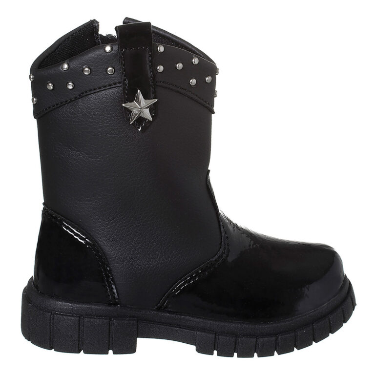 Bota Infantil Meninas Texana Boiadeira Com Spikes 